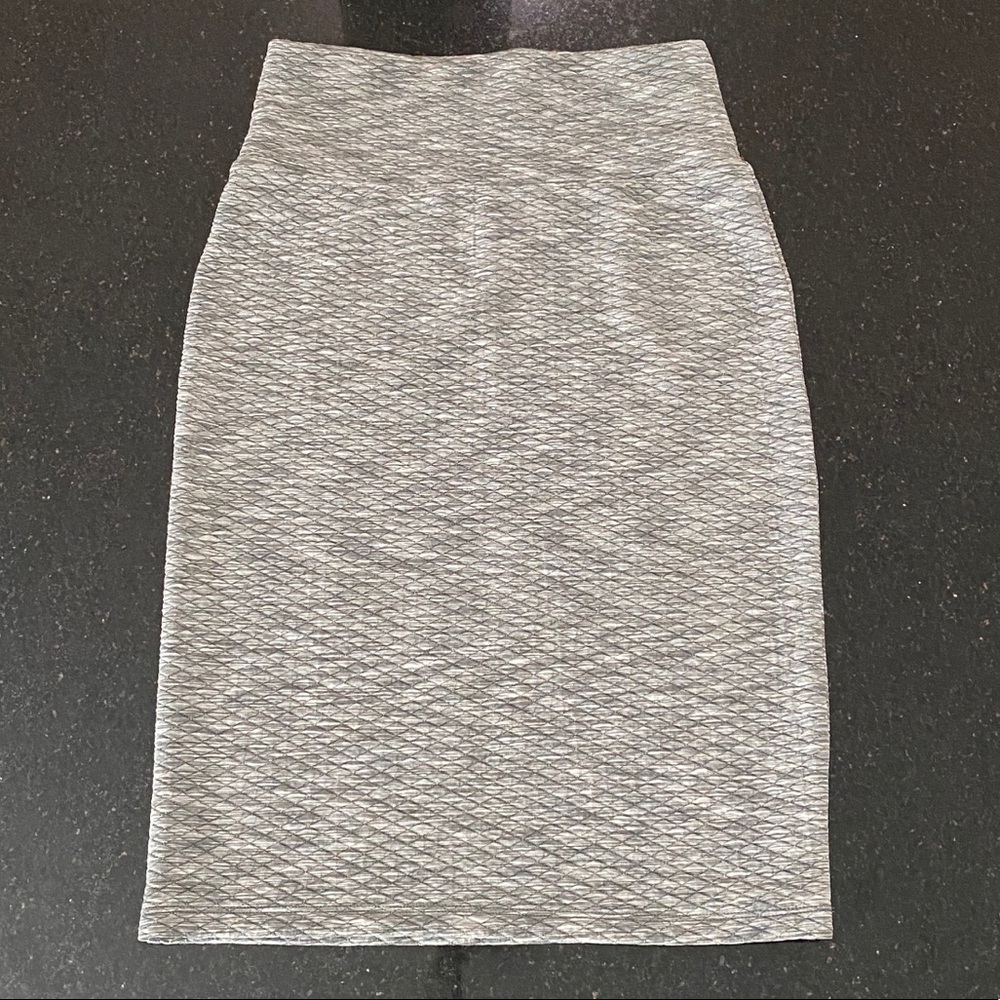 LuLaRoe Gray Cassie Pencil Skirt - XS